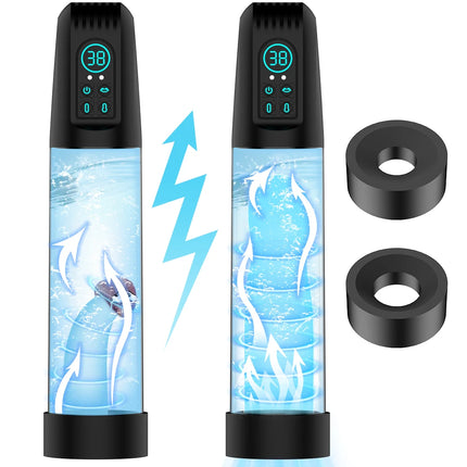 IPX7 Automatic Penis Water Pump Electric Penis Pump Masturbator Penis Extender Dick Enlarger for Penis Trainer Sex Toys for Men