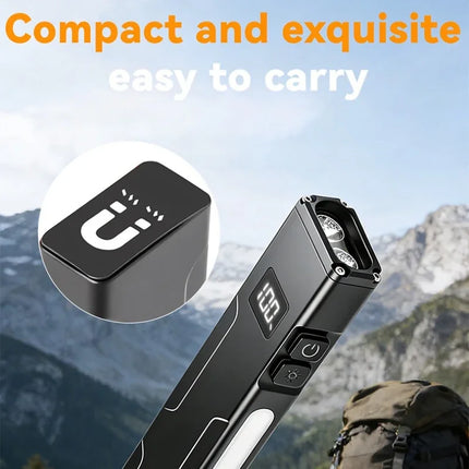 EDC Flashlight Magnetic UV Black Light RGB Side Light Pen Clip Waterproof for Outdoor Inspection Money Detecting Daily Carry