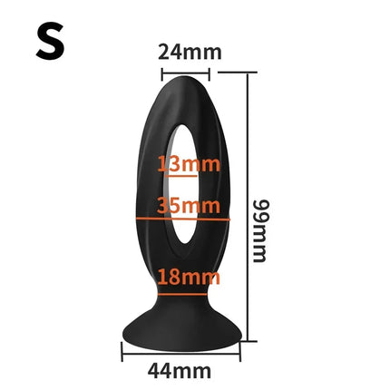 Wearable Silicone Anal Bead Butt Plug Prostate Massage Masturbation Sex Toys for Women Men Gay Adult Games Products 35/45/55 mm