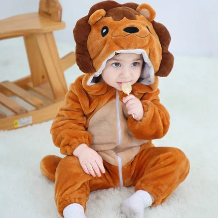 0 1 2 3 4 Years Kigurumi Pajamas for Toddler Baby Clothes Children Outfits Infant Dinosaur Unicorn Cat Robbit Cosplay Costumes