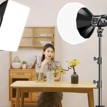 Video Studio Kit 150W Photography Light Dimmable Remote Control LED Lamp 2m Tripod Flash Studio Accessories 3000-6000K 3 Colors