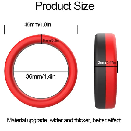 Cock Ring Durable Silicone Penis Rings Male Delayed Ejaculation Rubber Rings Sex Toy For Men Couple Stretcher Scrotum Rings