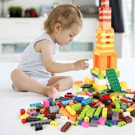 Creative 125g/250g DIY Colorful Building Blocks Bulk Set Classic Assembly Educational Small Pellet Bricks Toys For Kids Gifts