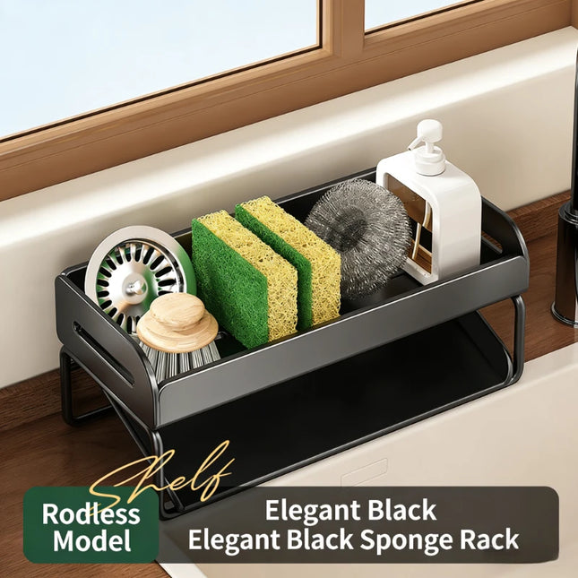 Household Carbon Steel Material Storage Rack, Kitchen Storage Rack, Sink Cloth Sponge Wipe Storage. High Load-bearing Capacity
