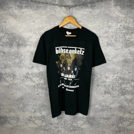 Vintage Bohse Onkelz Band Rock Germany Skinheads T-shirt Women Men Oversized Y2k Cotton Tee Street Hip Hop Female Male Clothing