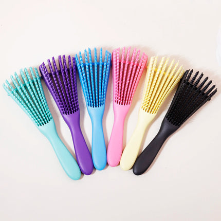 Scalp massage brush winding to sag hair brush anti-static wet curl hair brush salon hairdressing tool Special for real hair wigs hair comb men