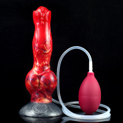 NNSX Ejaculation Dildo with Strong Sucker Wolf/Dog Anal Plug Silicone Adult Sex Toy Anal Dilator G-spot Massage Masturbation