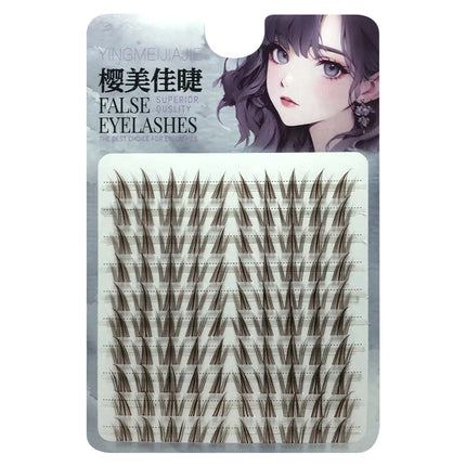 Sunflower Brown False Eyelashes 11-13mm Mixed Length Doll Lashes Extension Natural Wispy Soft Comic Eye Lashes Makeup Tool