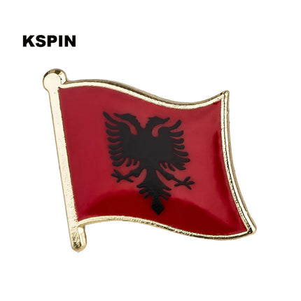 Albania flag pin lapel pin badge Brooch Icons KS-0001