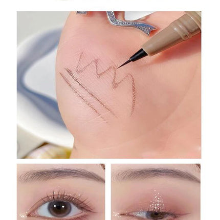 Waterproof Liquid Eyebrow Easy To Color Sweat-proof Eyebrow Pen 0.005MM Ultra Thin Head Eye Makeup Cosmetic Sleeper Pen
