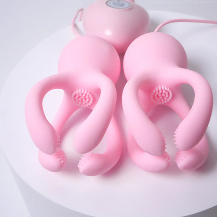 Nipple Clamp Vibrator for Women Breast Massage Clitoris Ctimulator Enhancer Nipple Sucking Stimulator Sex Toys Female Adult Toys