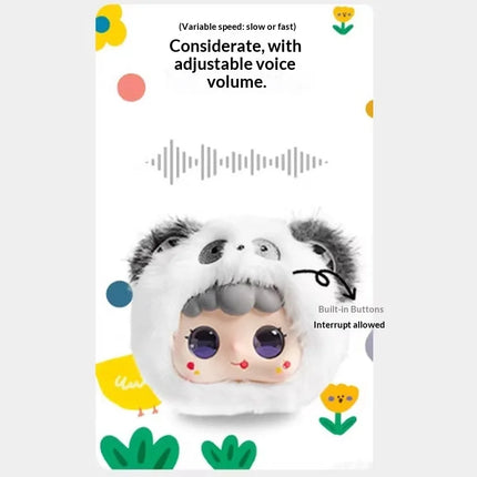 New Rongnuonuo Plush Ai Emotional Companion Robot Interactive Talking Panda Stuffed Toy Trendy Gift For Emotional Support