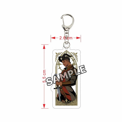 Baldur's Gate 3 Keychain Astarion Shadowheart Karlach Gale Acrylic Charm BG3 Game Figure Pendant Backpack Accessories Gift 6cm