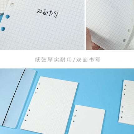 2026 40Sheet Kawaii A5 A6 Loose Leaf Notebook Refill Spiral Binder Index Paper Inner Pages Daily Planner Line Grid Blank Agenda