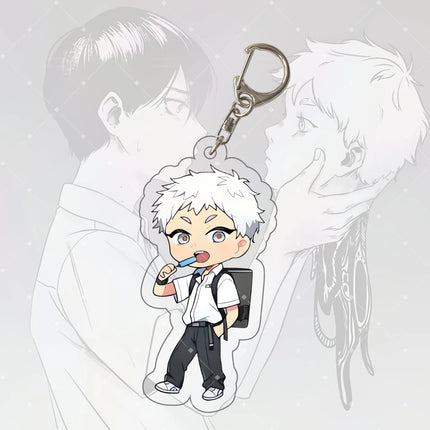 Anime Keychain Hikaru ga Shinda Natsu Hikaru Acrylic Keyring Strap Figure Hanging Accessories Backpack Decoration 6cm, Fan Gift