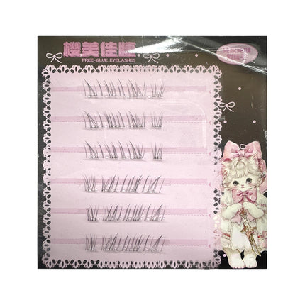 No Glue Need Sunflower Bottom Eyelashes Individual Lower Lashes Cluster Self-adhesive Natural Comic Under Eyelash Extension