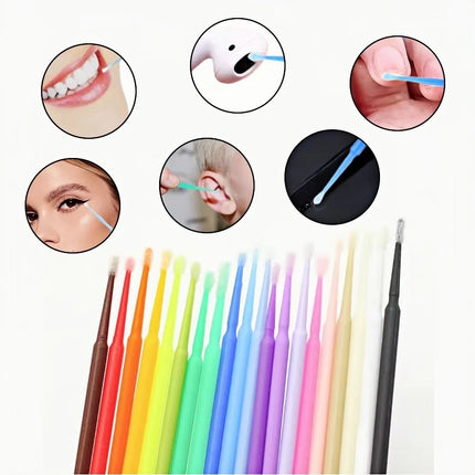 100 Pcs Disposable Spiral Handle Microbrush Mascara Wands Micro Brush Applicator Lashes Brushes Eyelash Extension Makeup Tools