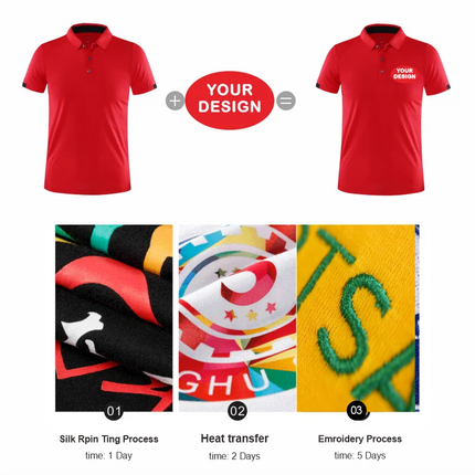 Summer Quick Drying POLO Shirt Logo Custom Printing Embroidery Golf Custom Your Logo Sports T-shirt Top