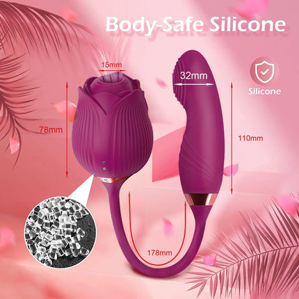 Clitoris Sucker Vibrator for Women Nipples Clit Stimulator Finger Wiggle G-Spot Vibrator Female Masturbator Sex Toy for Women 18