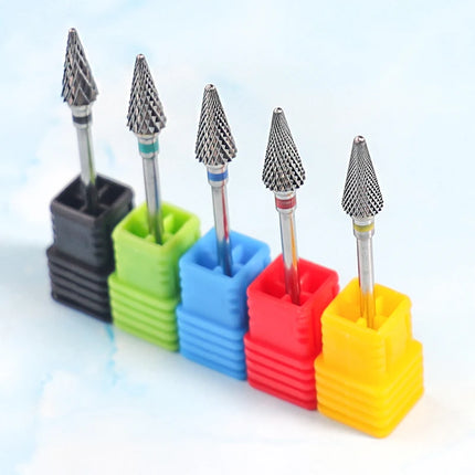 Nail Drill Bits Carbide Large Cone Electric Milling Cutter Gel Polish Remover Grinding Tools DIY Accessories Supplies