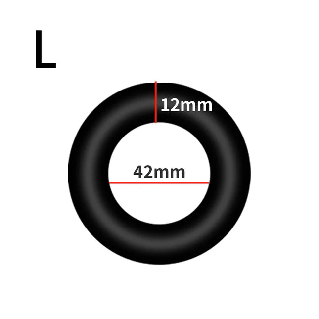 3 Sizes Silicone Cock Ring Penis Enhance Erection Ejaculation Delay Sex Toys for Men Cockring Ball Donuts Ring Sex Shop