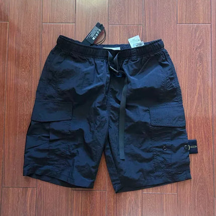 26 Compass Patch Badge Men’s Cargo Shorts Italian Luxury Brand Style 3 Labels Quick Dry Multi-Pocket Workwear Cargo Shorts Pants