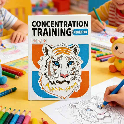 Children's Drawing By Connecting Lines Drawing Points and Connecting Lines Fun Activity Book Pen Control Training 48 Color Pages
