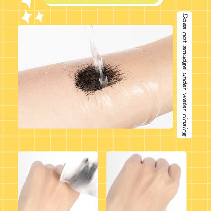 SHEDOES Yellow Mascara Waterproof Lengthening Curling Volumizing Natural Long-Lasting Smudge-Proof Eye Makeup Cosmetics