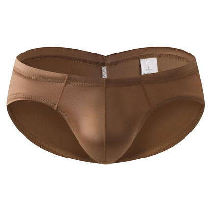 Men's Silky Satin Briefs Sexy Panties Low Rise Glossy Underwear Penis Bulge Pouch Soft Bikini Underpants Butt-lifting
