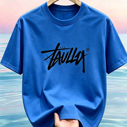 Short sleeved regular gym T-shirt men's summer fitness suit round neck short sleeved T-shirt cotton slim fit T-shirt fitness spo