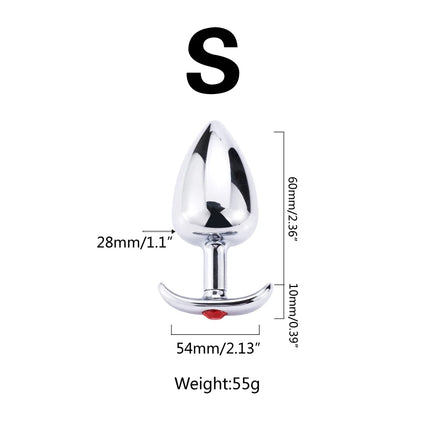 1Pcs, Metal outdoor anal plug, anchor base Fit the hip design, adult sex toys