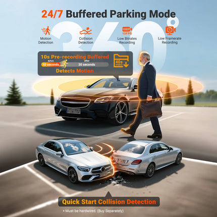 Vantrue N5S DashCam 4 Channel WiFi 360 Degree STARVIS 2 IR Night Vision 2.7K+1080P*2+1440P LTE Support 24 Hours Parking Mode