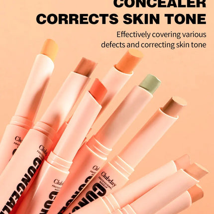 Orange Green Contour Concealer Stick Waterproof Matte Concealer Full Cover Acne Dark Circles Nude Foundation Makeup Corrector