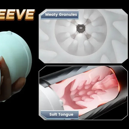 Automatic Telescopic Male Masturbator  5 IN 1 Mode Penis Pump Sucking Vibrating Sex Machines LCD Display Sex Toys for Men