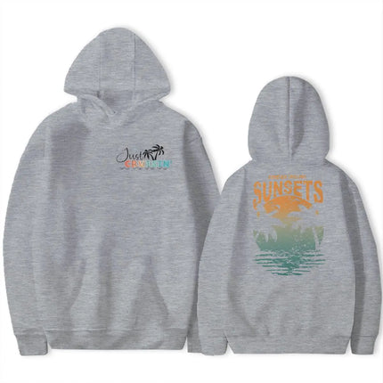 Forever Chasing Sunsets Hoodie Coconut Tree Chasing Sunsets Trend Hoodie Ocean Beach Series Vintage Women Men Hoodies