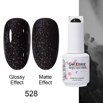 Clou Beaute 15ml HEMA TPO FREE Color Gel Nail Polish Nude Pink Red Green Collection Nail Gel Polish Glitter Soak Off UV LED Gel