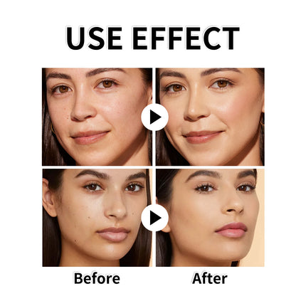 Sunscreen Foundation SPF50 PA+++ Full Coverage Long Lasting Waterproof Sweatproof Natural Matte Shine Control Poreless Outdoor