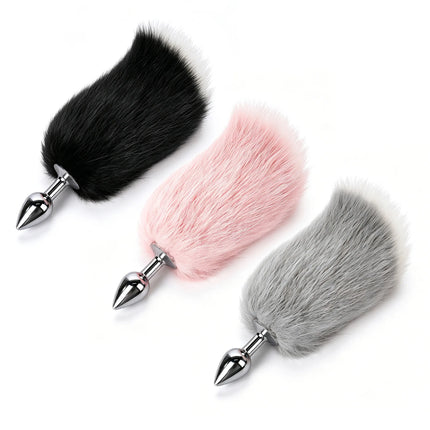 Wireless Remote Control Fox Tail Metal Anal Plug Vibrating Tail Butt Plug Vibrator For Women Dildos Stimulator Adult Sex Toys