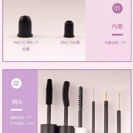 10-100pcs Empty Mascara Tube Double Head DIY Eyeliner Tube Dual-purpose Eyelash Tube Growth Liquid Bottle Cosmetic Container