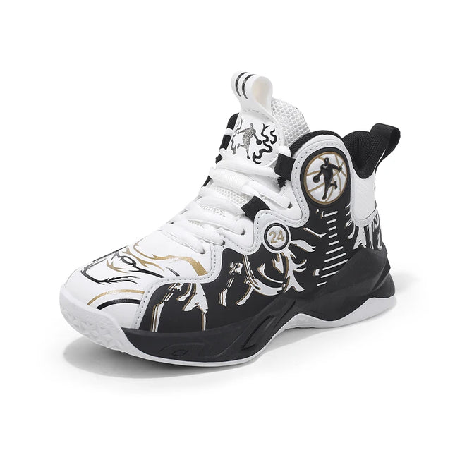 Children Basketball Shoes High Quality Wear Resistant School Competition Training Shoes Ankle Protected Anti Slip Youth Sneakers