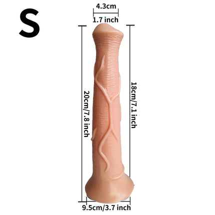 Extra Long Anal Plug Horse Dildos for Masturbating Vagina Anal Massager G-Spot Stimulator Butt Plug Adult Sex Toys for Women Men