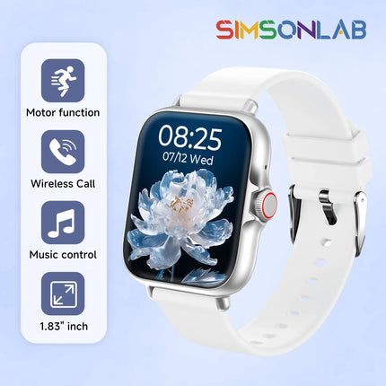 New Kids Study Partner Smart Watch 1.83'' HD Multi-Language Bluetooth Call Music Player Mini Games Calculator Perfect Gift 2026
