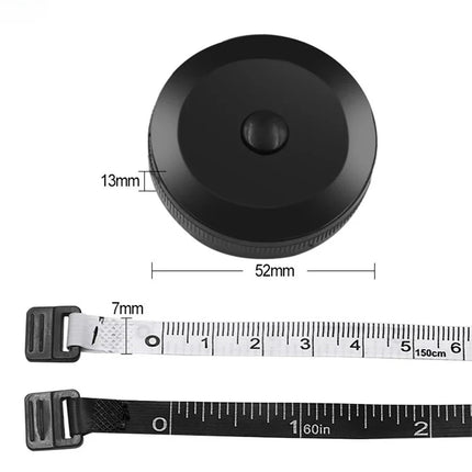 150cm Mini Tape Measure Keychain Portable Tailor Ruler for Clothing Size Measurement Home Sewing Tools Accessory