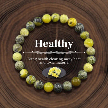 Women Natural Stone Bracelet Amethyst Quartz Tiger Eye Crystal Beads Bangles Men Health Wealth Lucky Reiki Healling Jewelry Gift