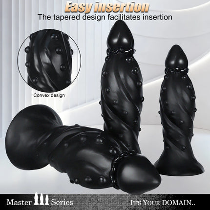 Huge Fantasy Anal Plug Black Big Monster Anal Butt Plug Adult Sex Toys Anal Dildo Dilator Training Expansion for Gay Men Women