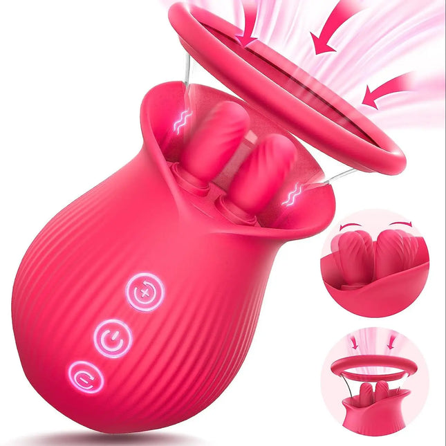 Fingers Sucking Vibrator Rose Vibrators Suck Quick Pleasure Sex Toys Couples Foreplay Stimulator For Clitoral Nipple Massager