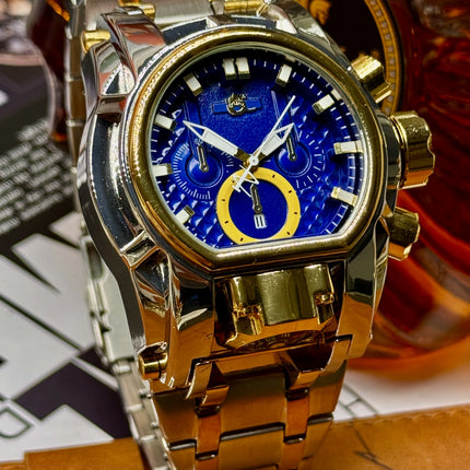 Clown Series Guide Ball Punk Quirky Men's Personality Watch, Fashionable Youth Trendy Gold Steel Luminous Watch, Trendy Gift Watch, the Best Gift for Him