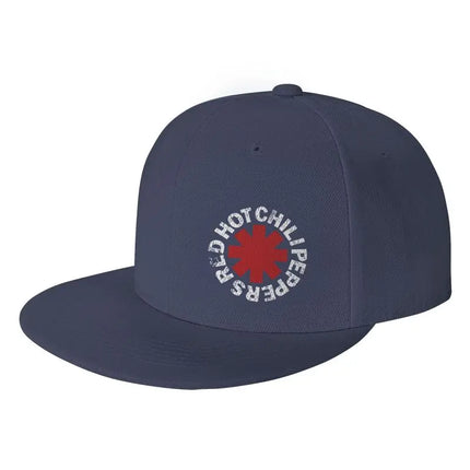 Red Hot Chilli Peppers Print Baseball Cap Hip Hop Flat Bill Caps Unisex Adjustable Snapback Skull Hat Skateboard Hats Chef Hat