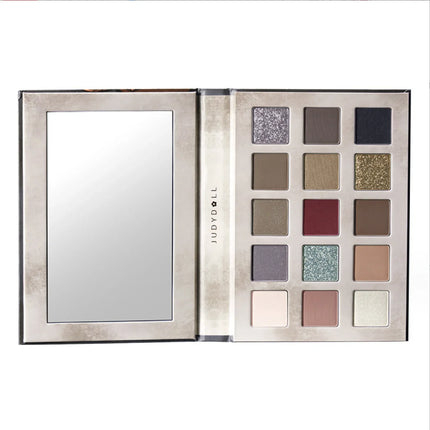 Judydoll Halloween Limited Edition Rose Codex" 15-color Eyeshadow Book Matte Earth Color Shimmer Eye Makeup Eye Glitter