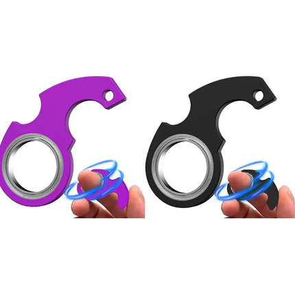 1/2/3/4Pcs Creative Keychain Fidget Spinner Stress Relief Toys For Anxiety Autism ADHD EDC Cool Stuff For Teens Adults Kids
